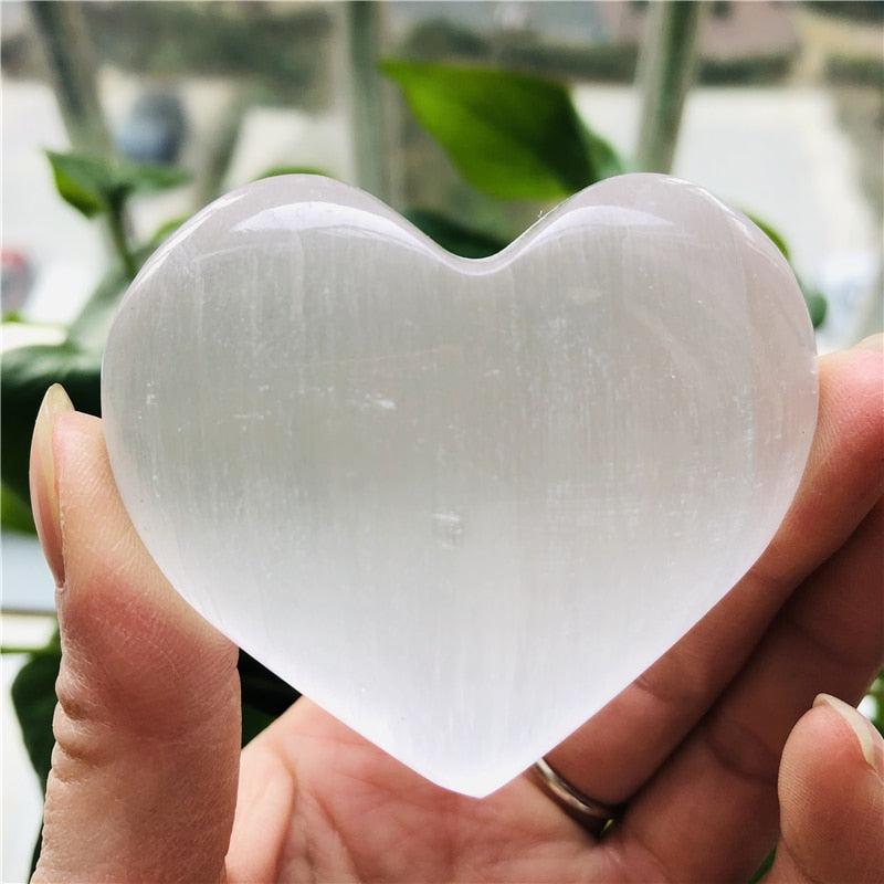 Selenite Heart Shaped Crystal