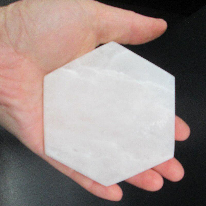 Selenite Hexagon Charging Plate