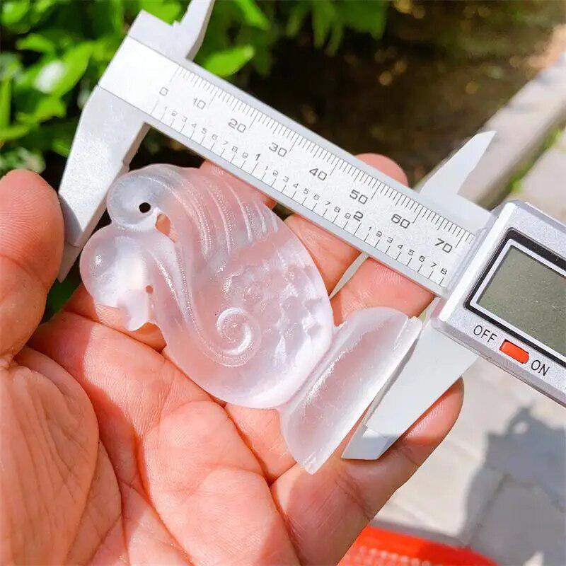 Selenite Swan Carving