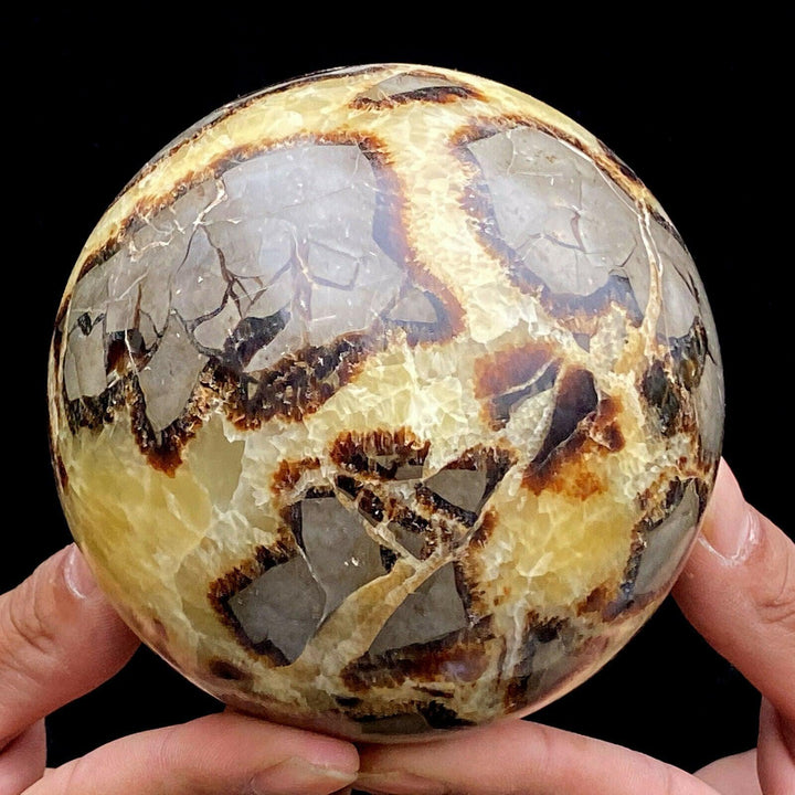 Septarian Clay and Calcite Sphere