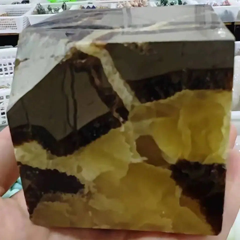 Septarian Stone Cube