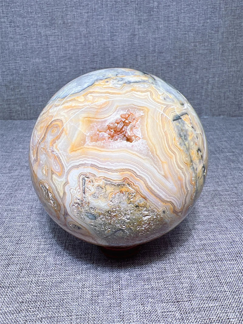 Crazy Lace Aagate Sphere