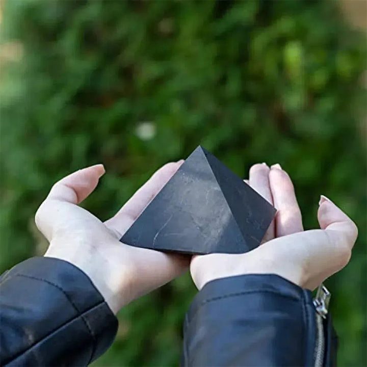 Shungite Crystal Pyramid