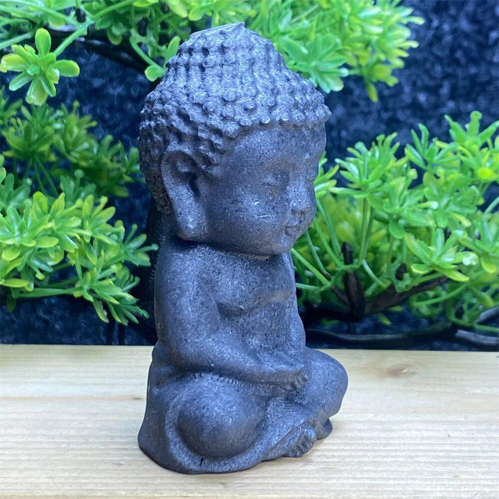 Shungite Hand Carved Baby Buddha