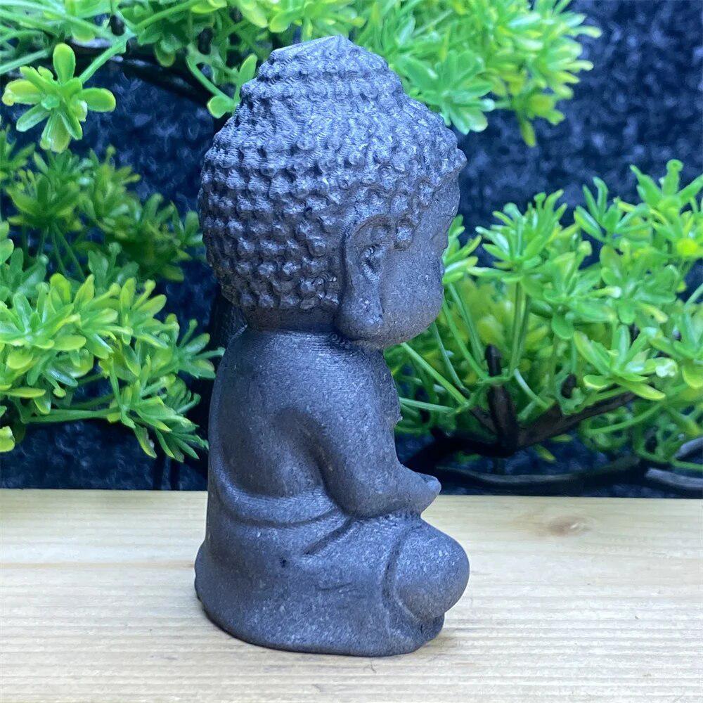 Shungite Hand Carved Baby Buddha