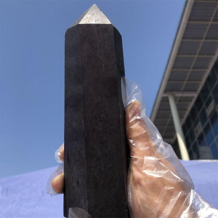 Shungite Obelisk Tower the EMF Guardian