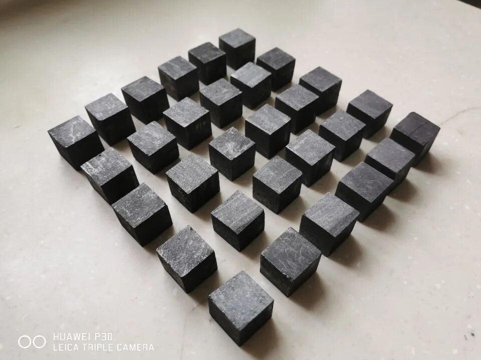 Shungite Stone Cube 20-24mm EMF Protection Crystal