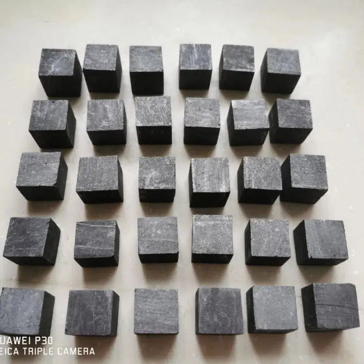 Shungite Stone Cube 20-24mm EMF Protection Crystal