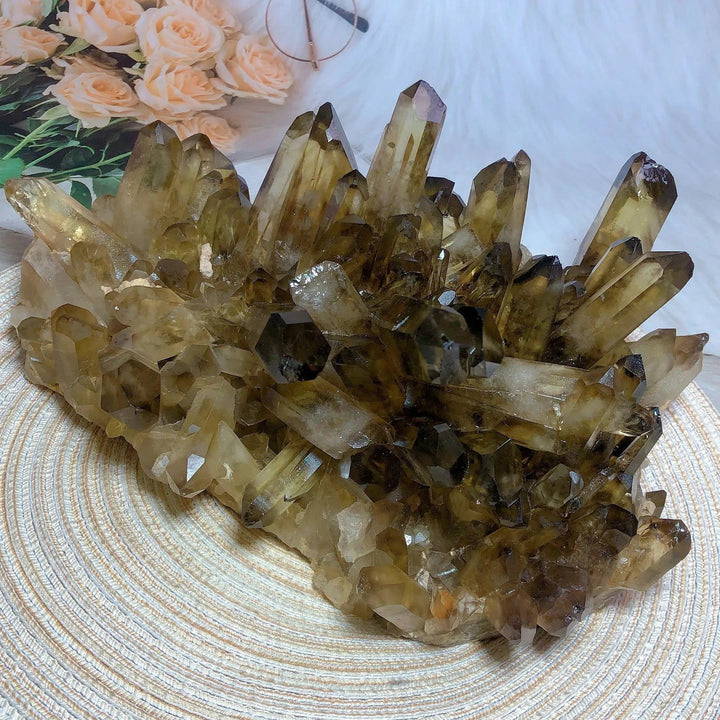 Smokey Citrine Cluster