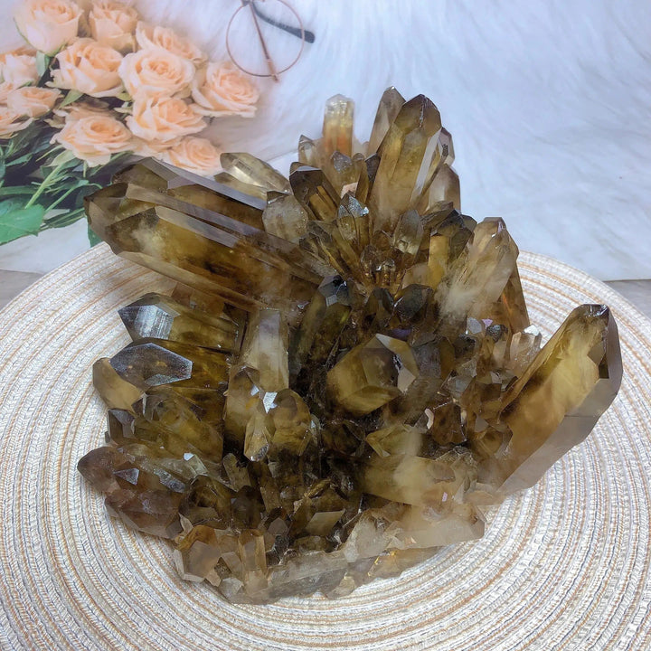 Smokey Citrine Cluster