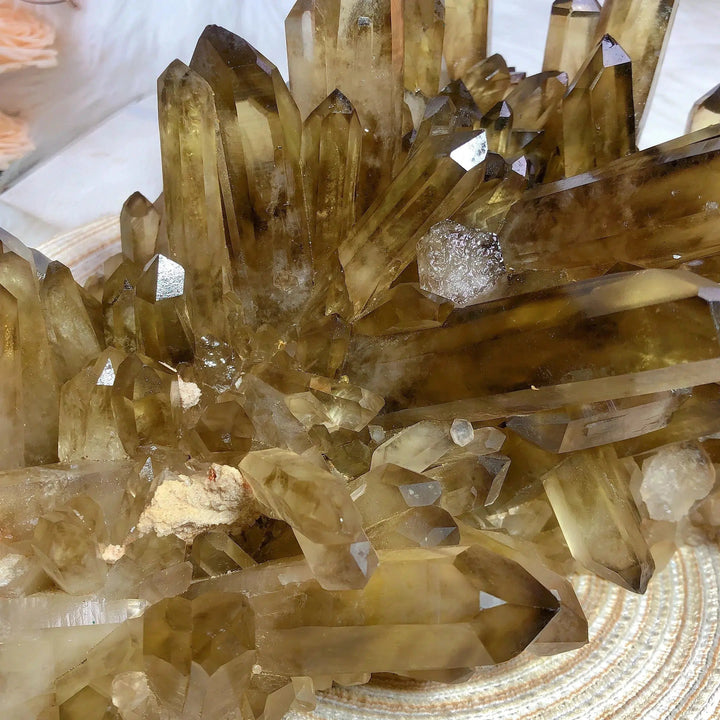 Smokey Citrine Cluster