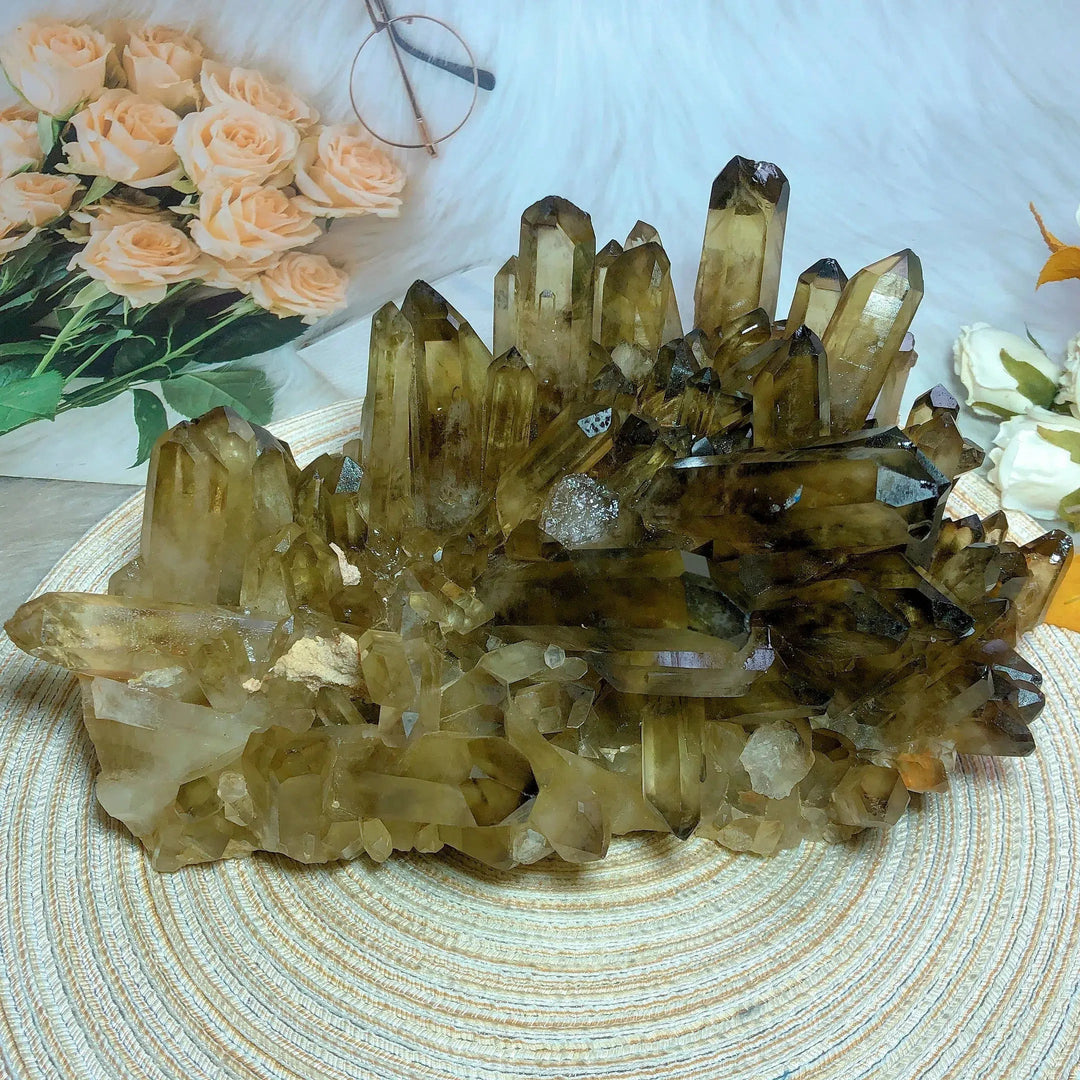 Smokey Citrine Cluster