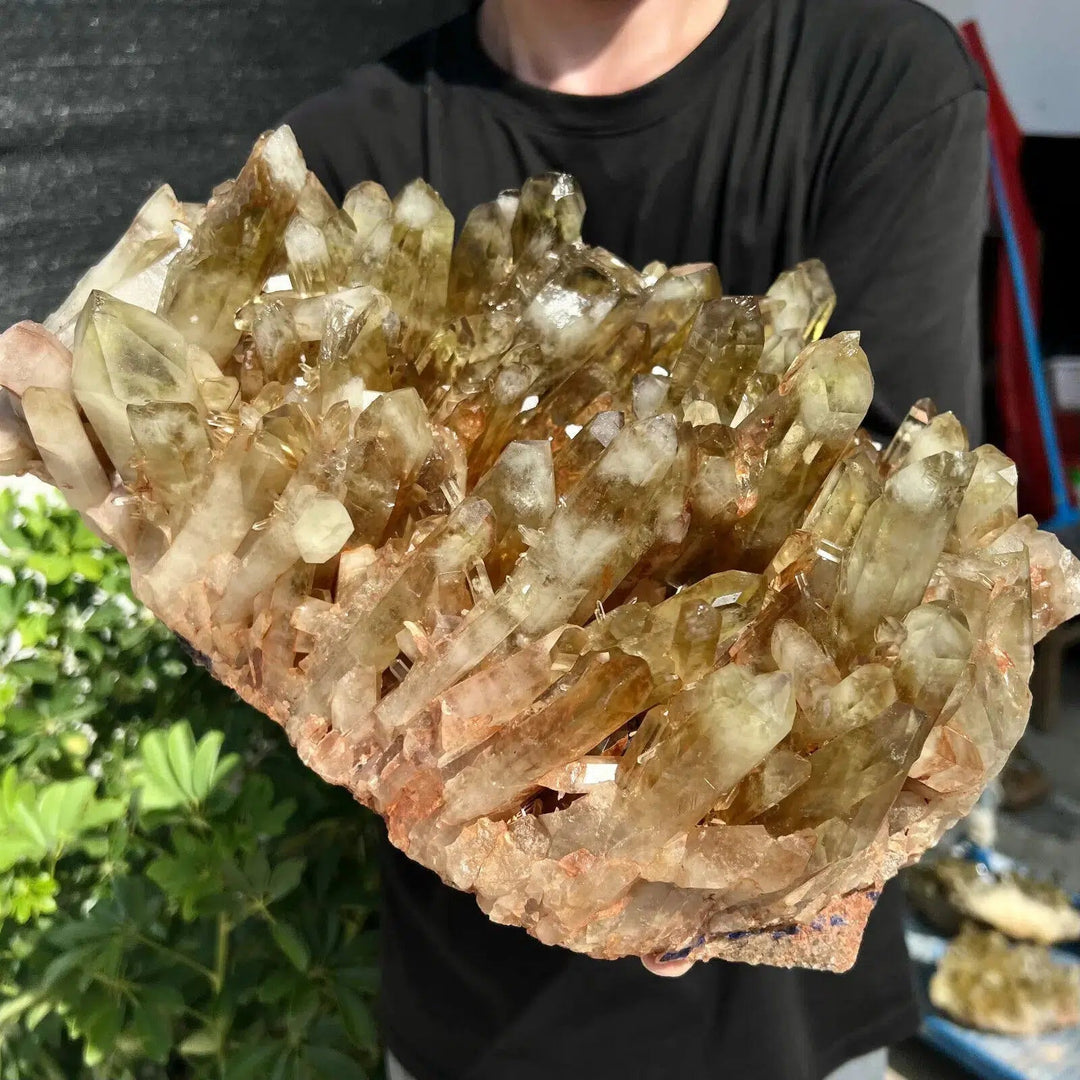 Smokey Quartz Citrine Cluster