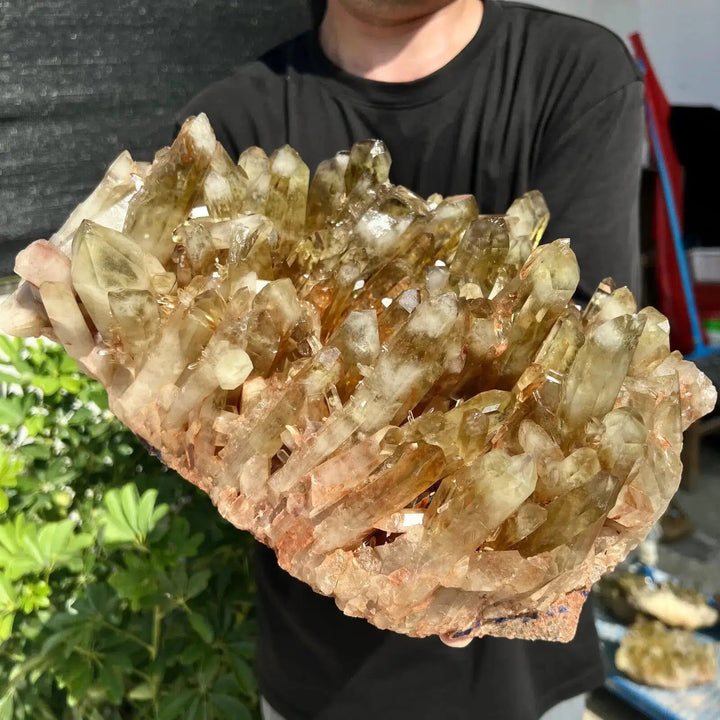 Smokey Quartz Citrine Cluster