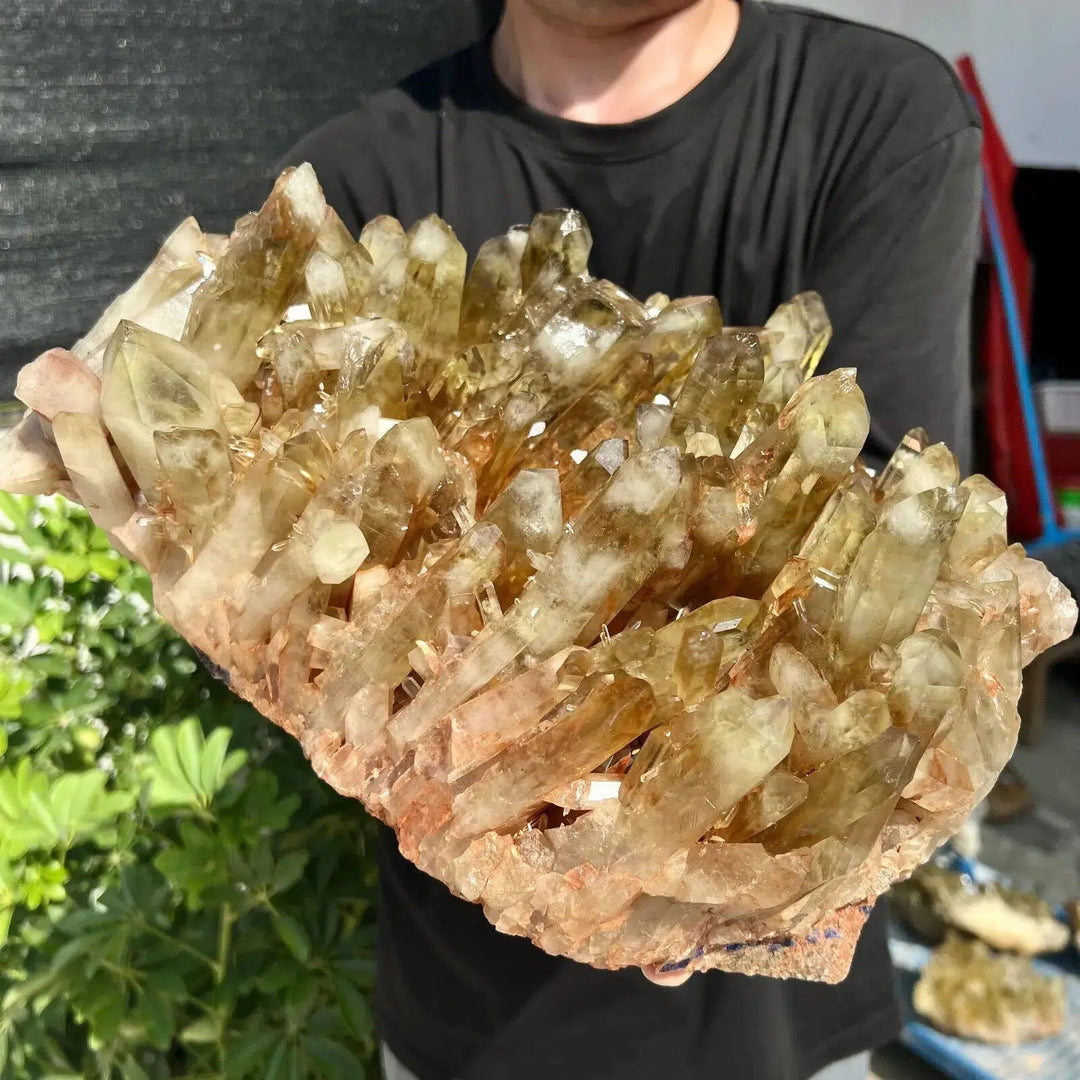 Smokey Quartz Citrine Cluster