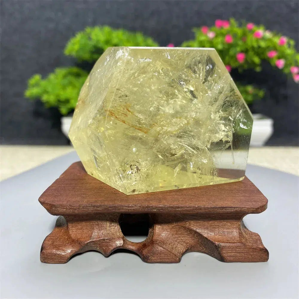 Smoky Citrine Crystal Polyhedral Freeform