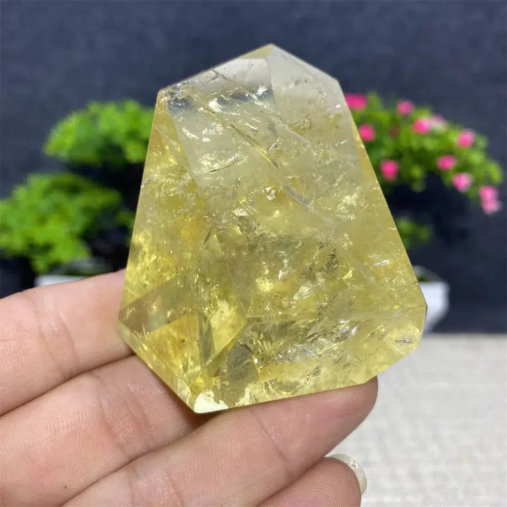 Smoky Citrine Crystal Polyhedral Freeform