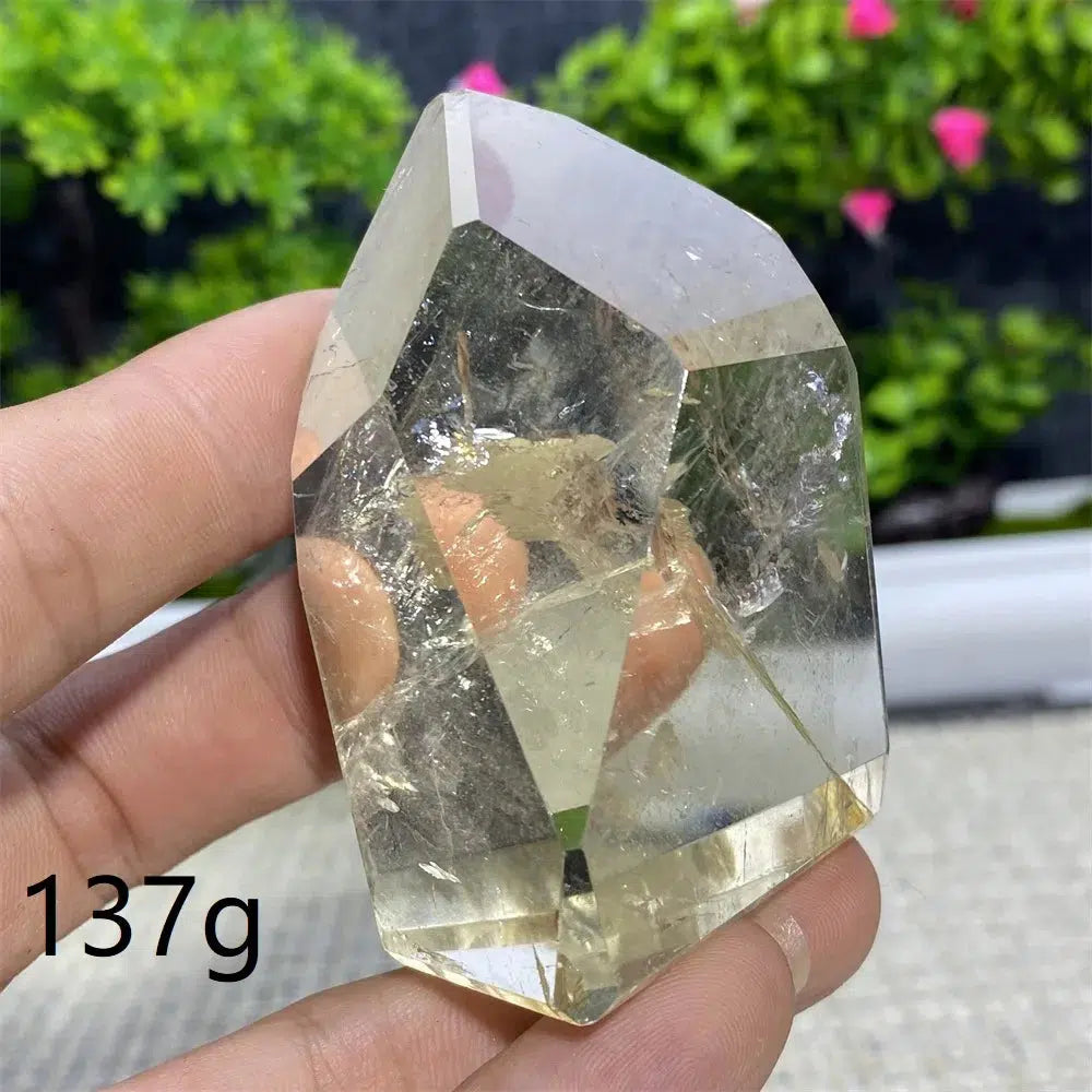 Smoky Citrine Crystal Polyhedral Freeform