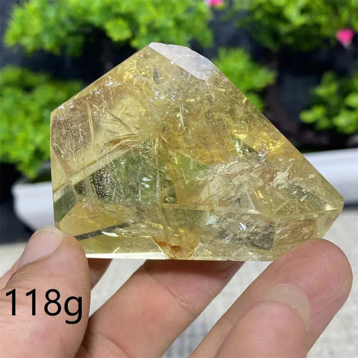 Smoky Citrine Crystal Polyhedral Freeform