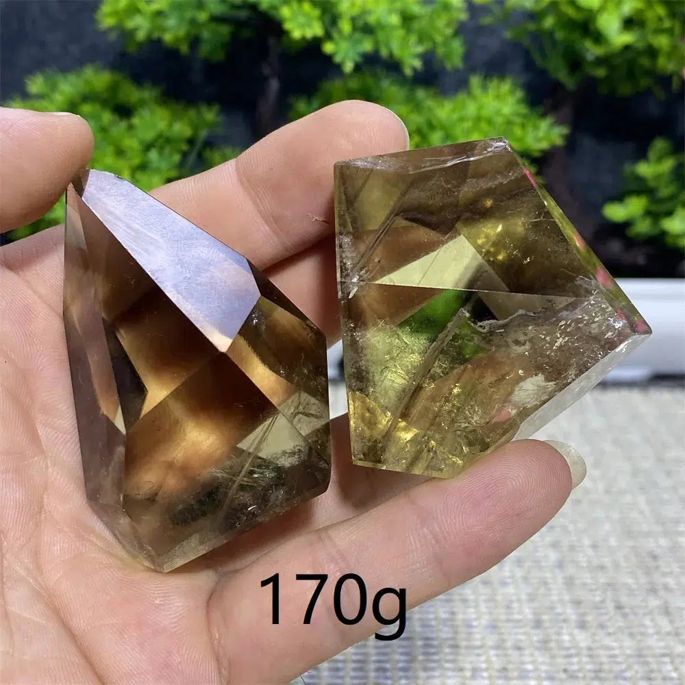 Smoky Citrine Crystal Polyhedral Freeform