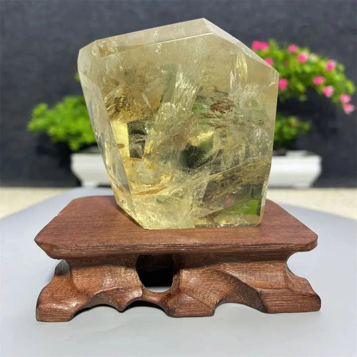 Smoky Citrine Crystal Polyhedral Freeform