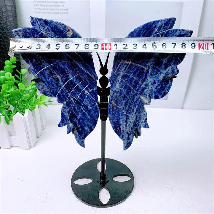 Sodalite Butterfly Wings Carving