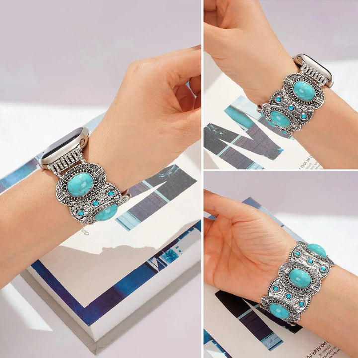 Southwestern Turquoise Style Apple iWatch band