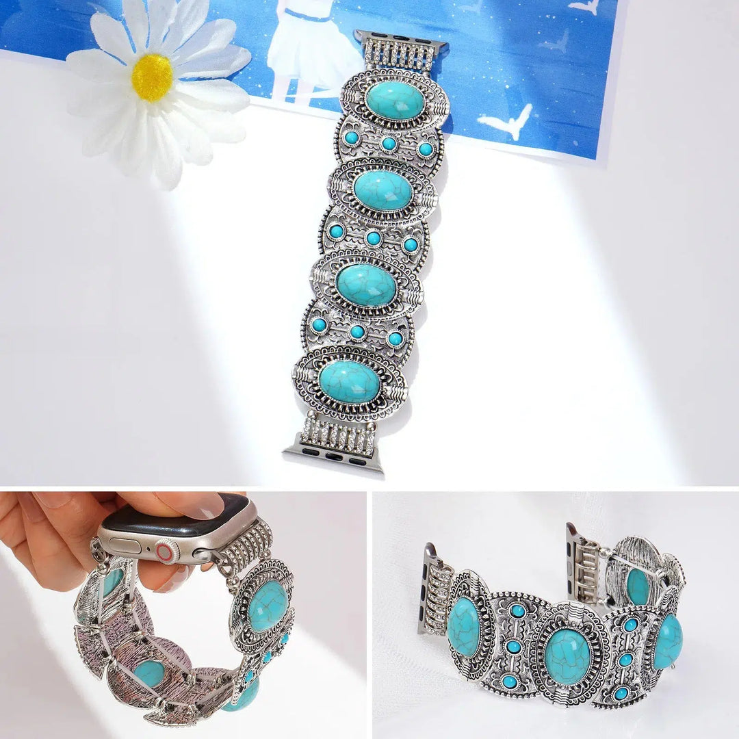 Southwestern Turquoise Style Apple iWatch band