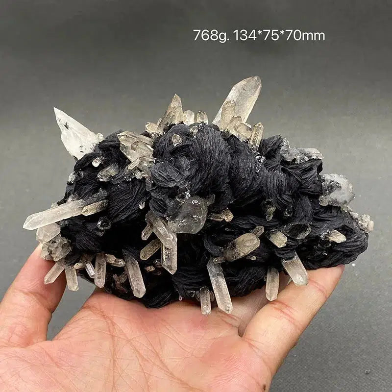 Specular Hematite and Quartz Cluster