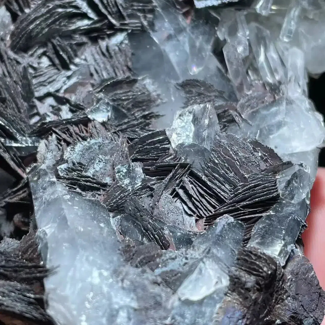 Specularite and Quartz Cluster