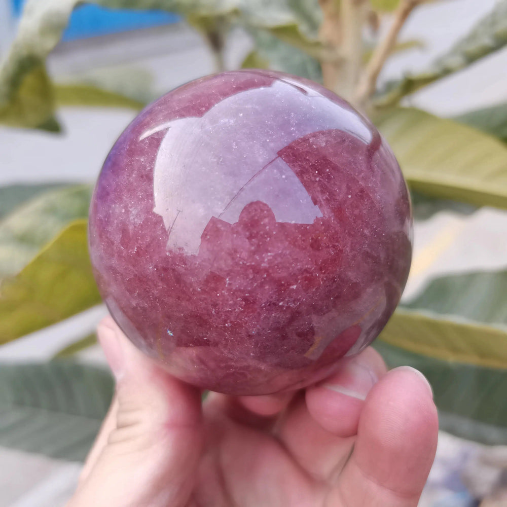 Strawberry Quartz Crystal Sphere