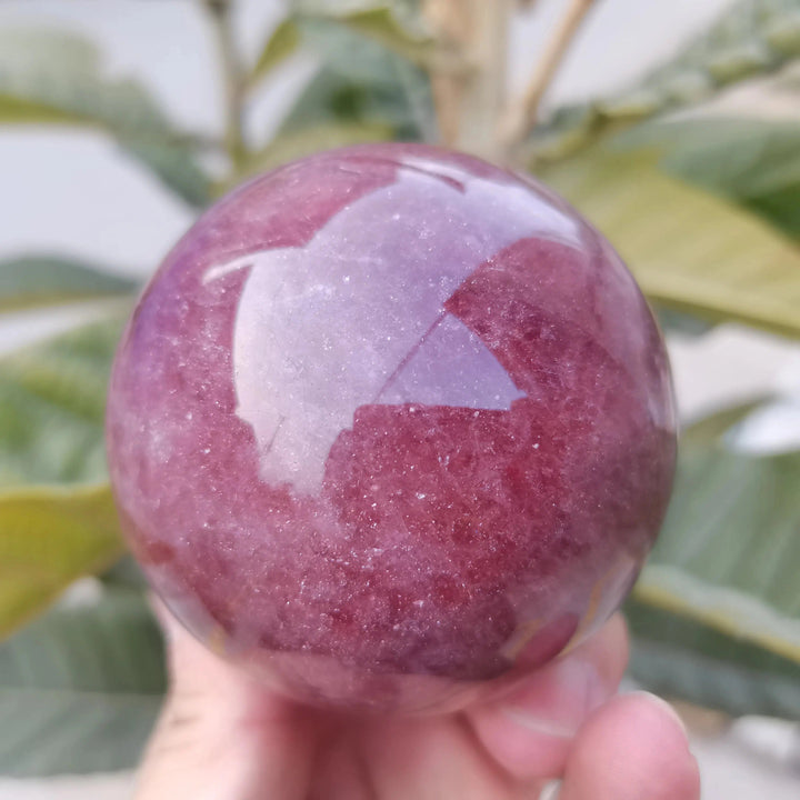 Strawberry Quartz Crystal Sphere