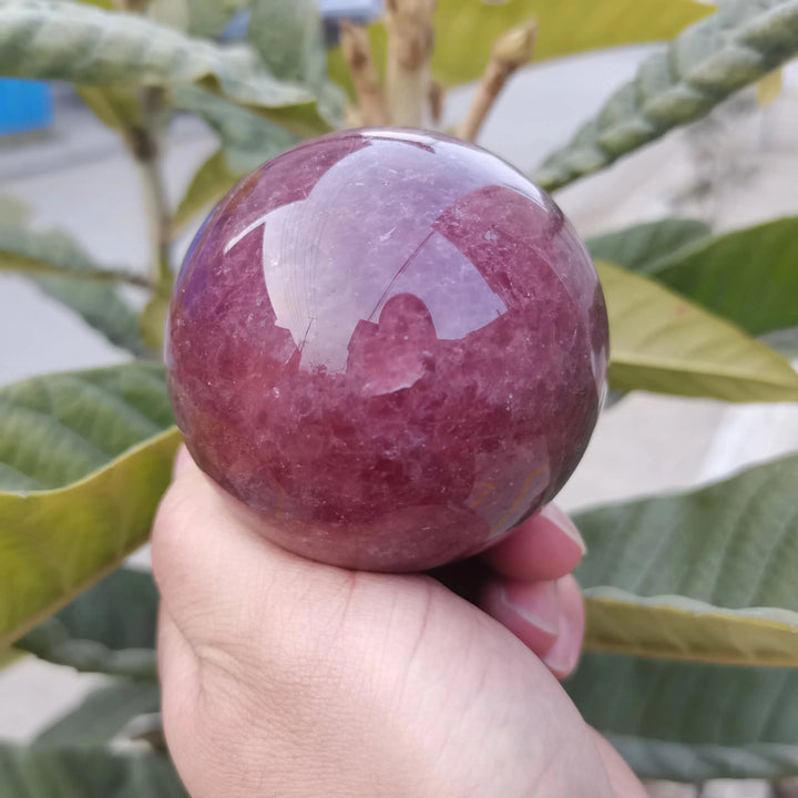 Strawberry Quartz Crystal Sphere