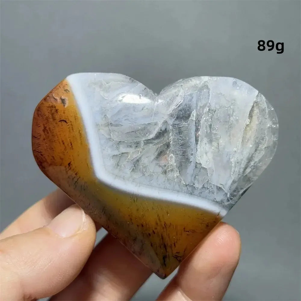 Striped Agate Heart Healing Crystal-Hearts-Ali-Agate-12 89g-Crystal Destiny