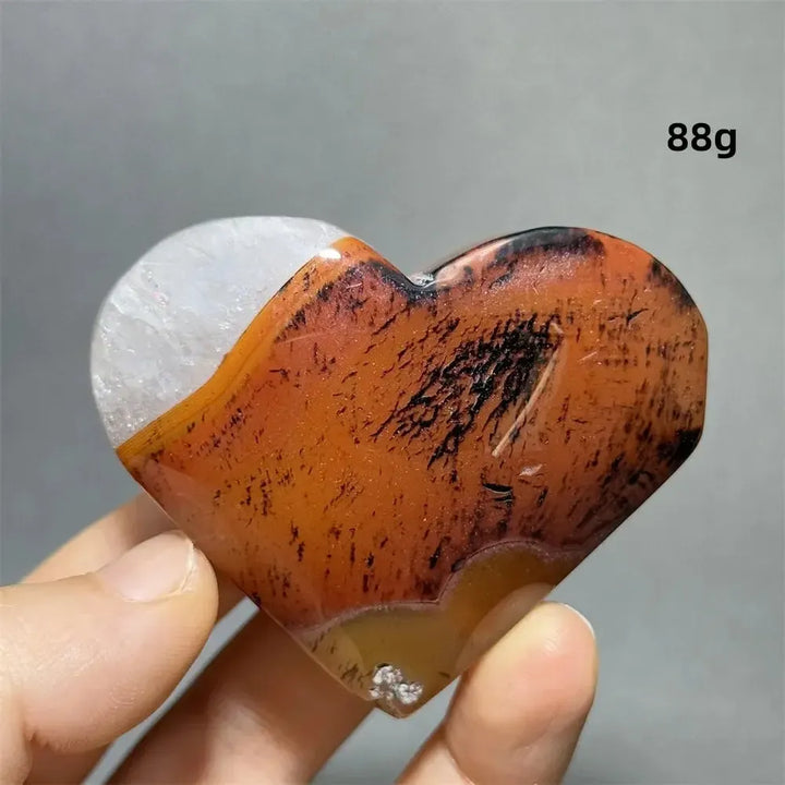 Striped Agate Heart Healing Crystal-Hearts-Ali-Agate-16 88g-Crystal Destiny