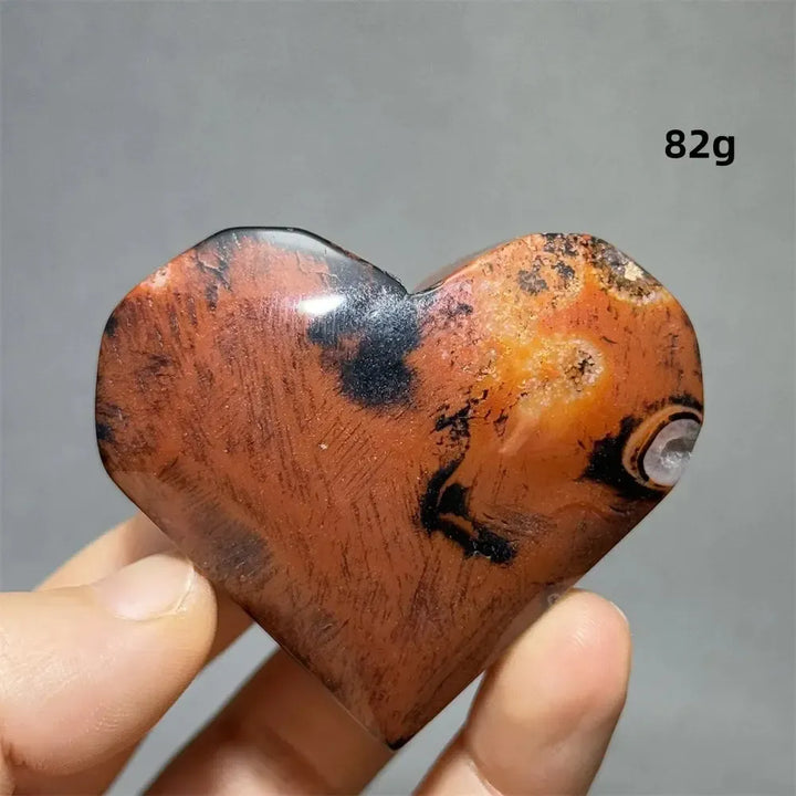 Striped Agate Heart Healing Crystal-Hearts-Ali-Agate-19 82g-Crystal Destiny