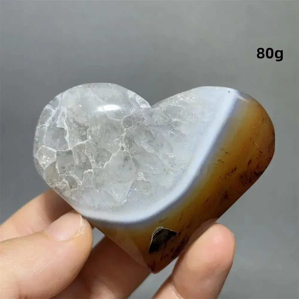 Striped Agate Heart Healing Crystal-Hearts-Ali-Agate-23 80g-Crystal Destiny