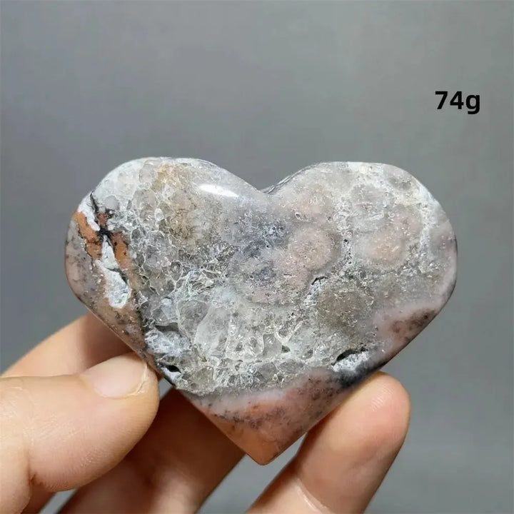 Striped Agate Heart Healing Crystal-Hearts-Ali-Agate-35 74g-Crystal Destiny