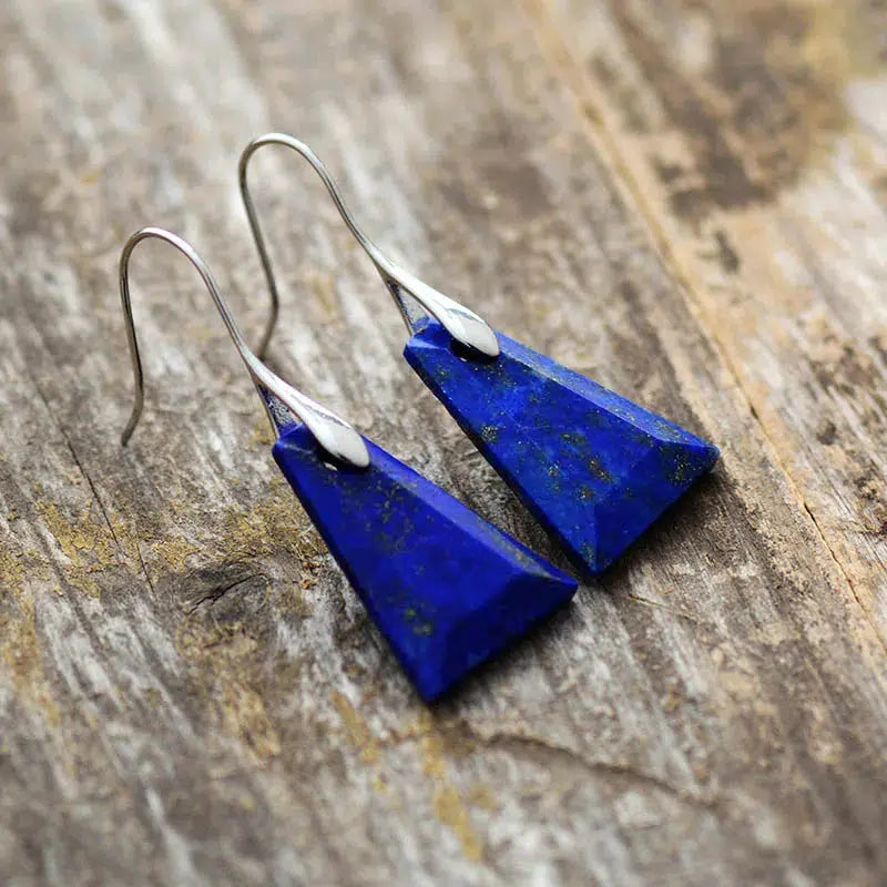 Stunning Crystal Trapezoid Drop Earrings