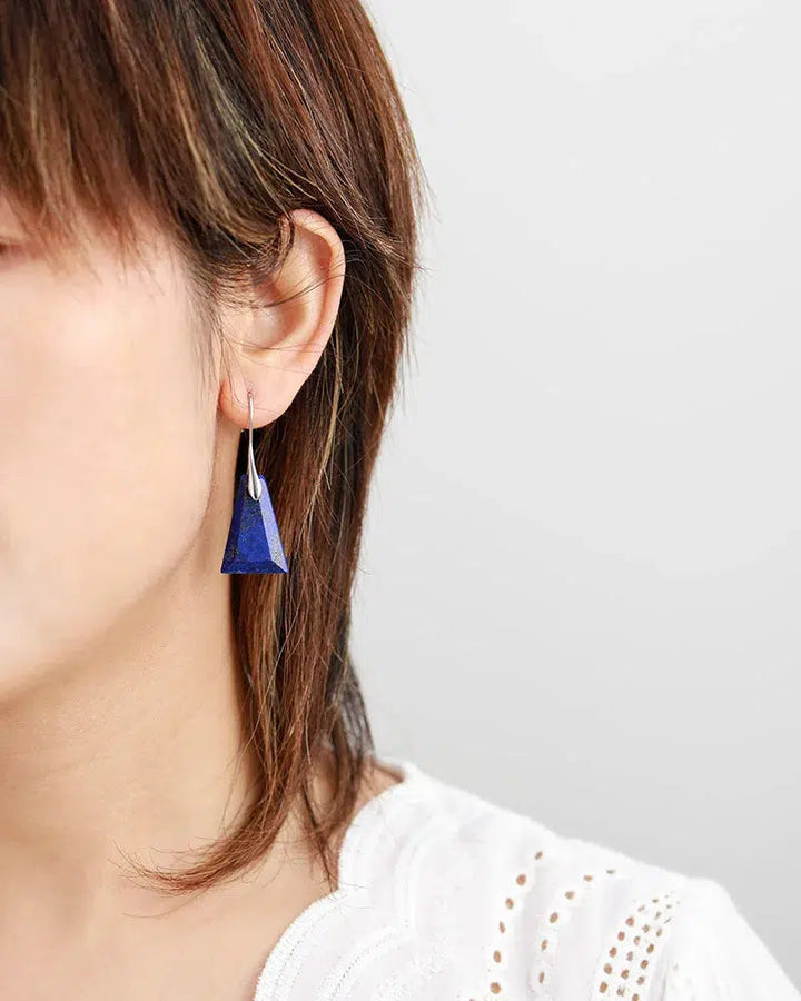 Stunning Crystal Trapezoid Drop Earrings