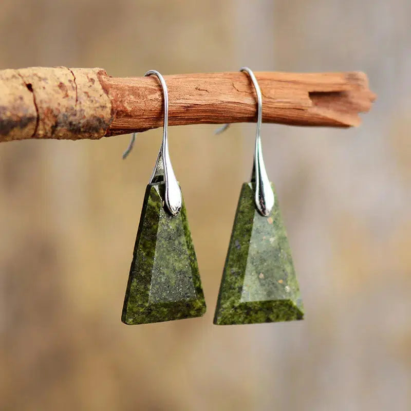 Stunning Crystal Trapezoid Drop Earrings