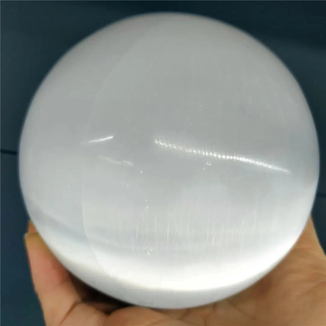 Stunning Large Selenite Crystal Sphere