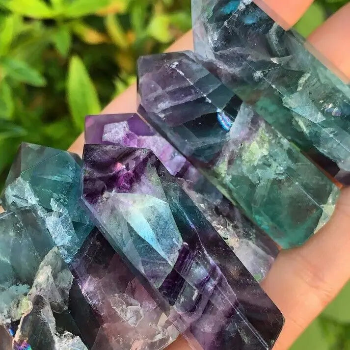 Stunning Rainbow Fluorite Towers