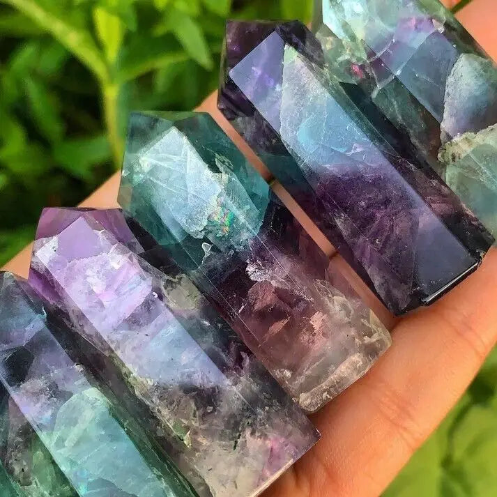 Stunning Rainbow Fluorite Towers