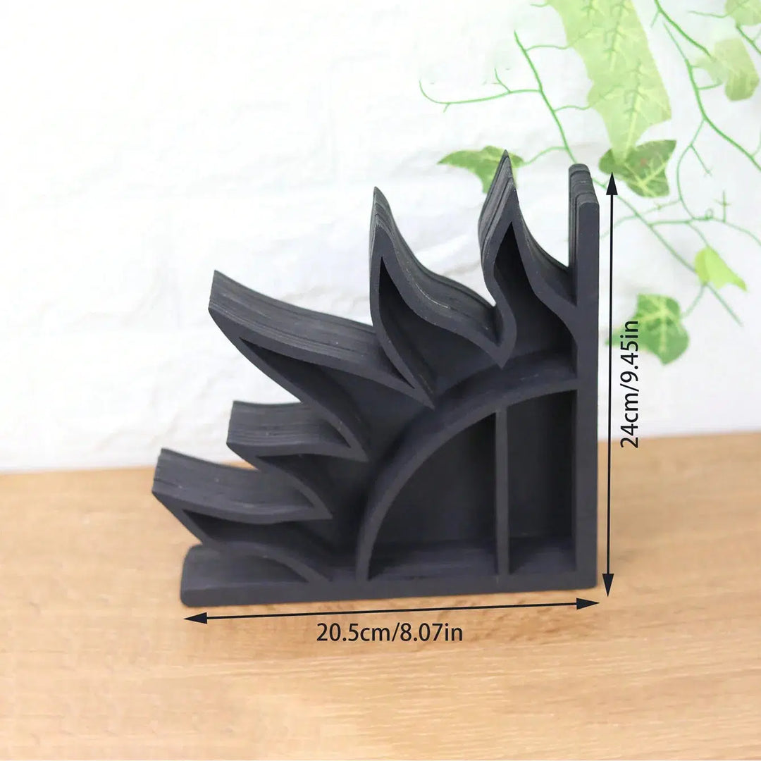 Sun Or Moon Crystal Shelf Bookends