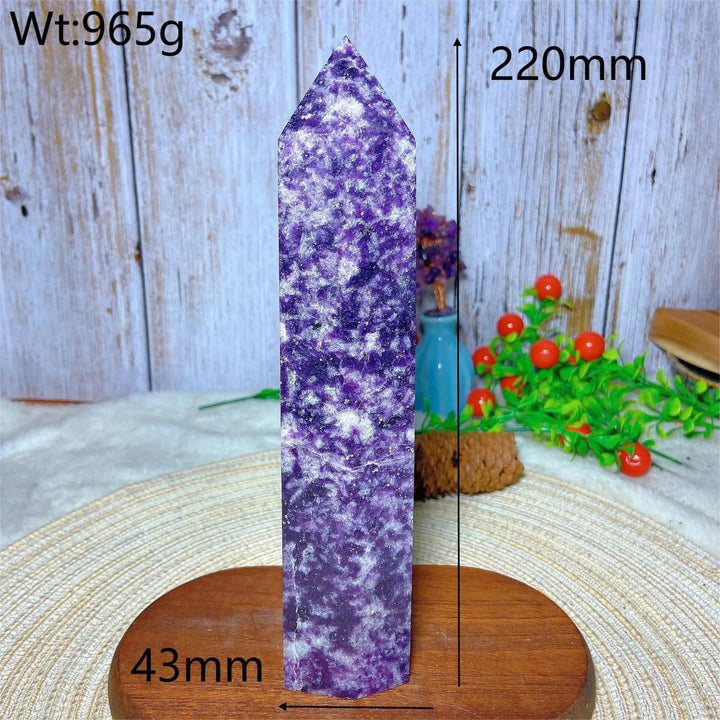 Tall Tantalizing Lepidolite Tower