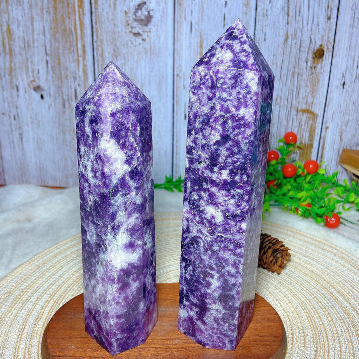 Tall Tantalizing Lepidolite Tower