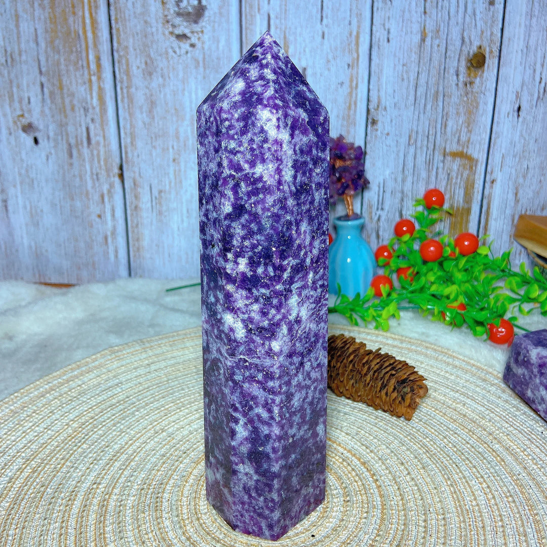 Tall Tantalizing Lepidolite Tower