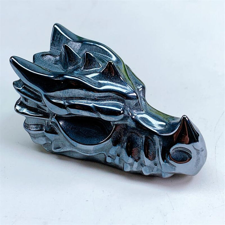 Terahertz Crystal Dragon Skull Carving