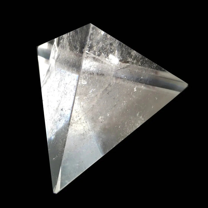 Tetrahedron Clear Quartz Crystal Pyramid